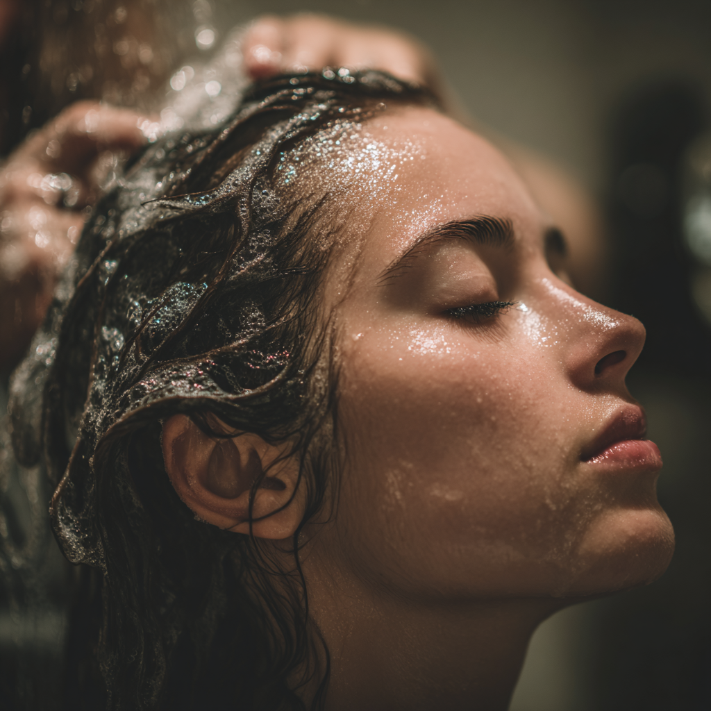 âChampagne Toast Goat Milk Shampoo Bar, a handcrafted solid shampoo made with goat milk for gentle cleansing, nourishing lather, and a refreshing celebratory scent.â