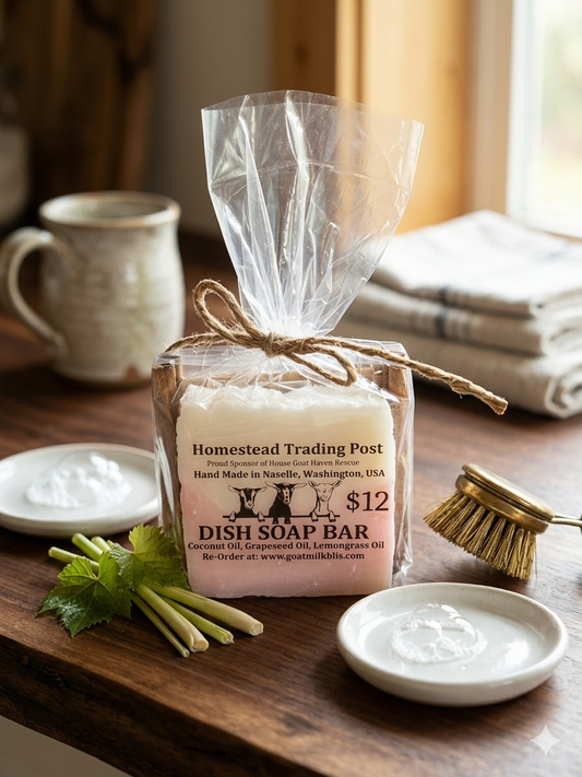 Dish Soap Bar with wood Holder