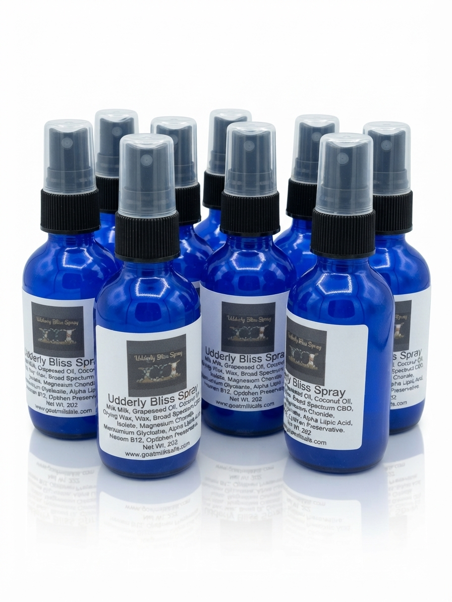 Udderly Blis Goat Milk, Magnesium CBD Spray